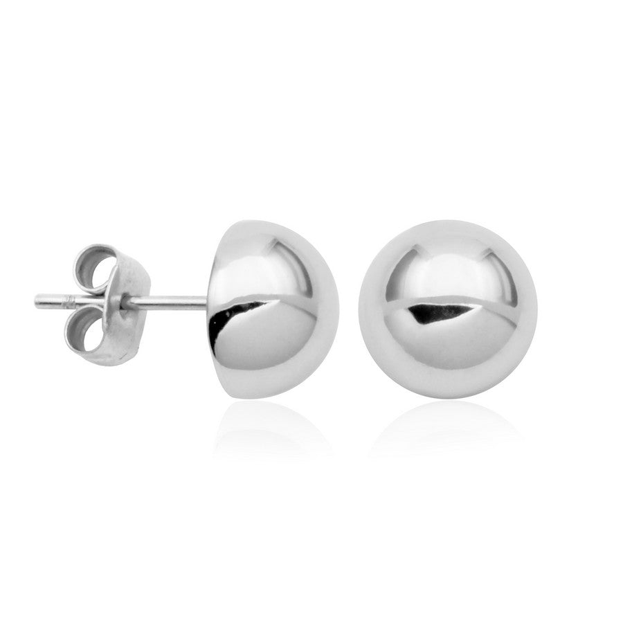 boucles oreilles demi perle steelx