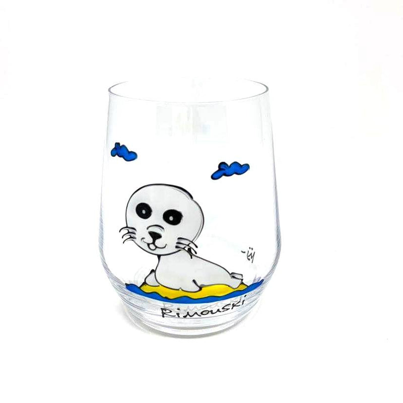 VERRE À VIN SANS PIED SOUVENIRS DE RIMOUSKI
