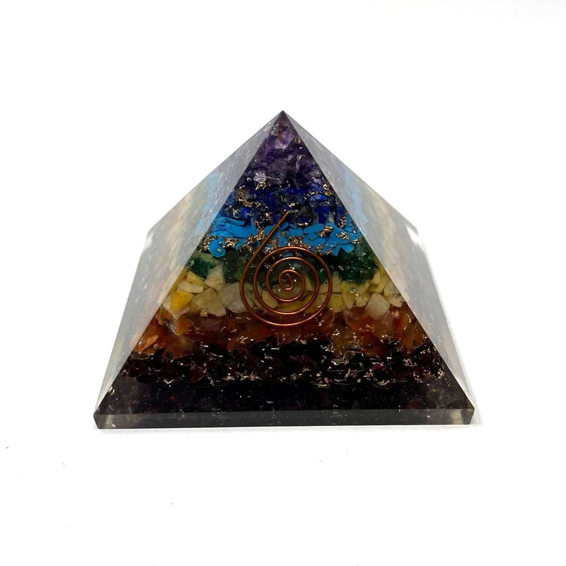 PYRAMIDE ORGONITE PIERRES CHAKRAS