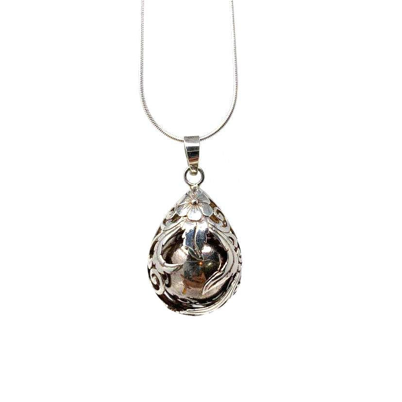 PENDENTIF BOLA DE GROSSESSE GOUTTE EN ARGENT