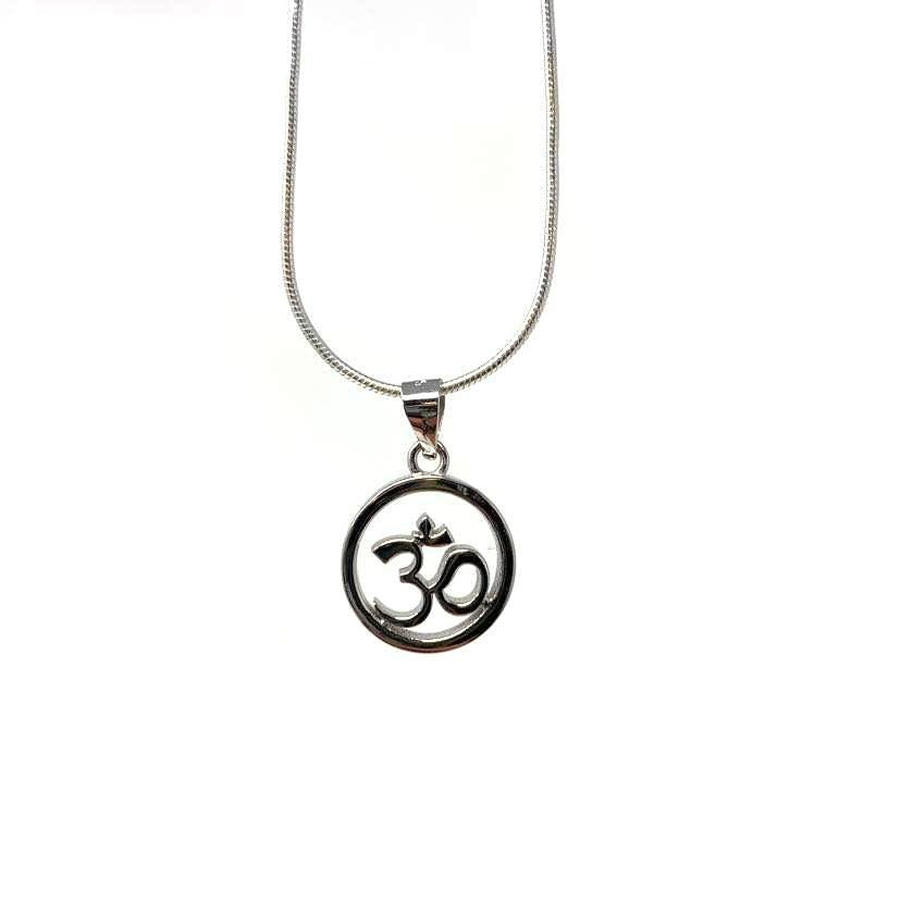 PENDENTIF OHM EN ARGENT