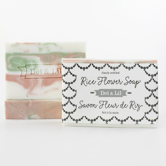 SAVON EN BARRE FLEUR DE RIZ - DOT & LIL