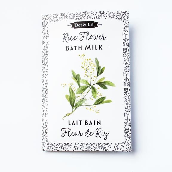 SACHET LAIT DE BAIN FLEUR DE RIZ - DOT & LIL