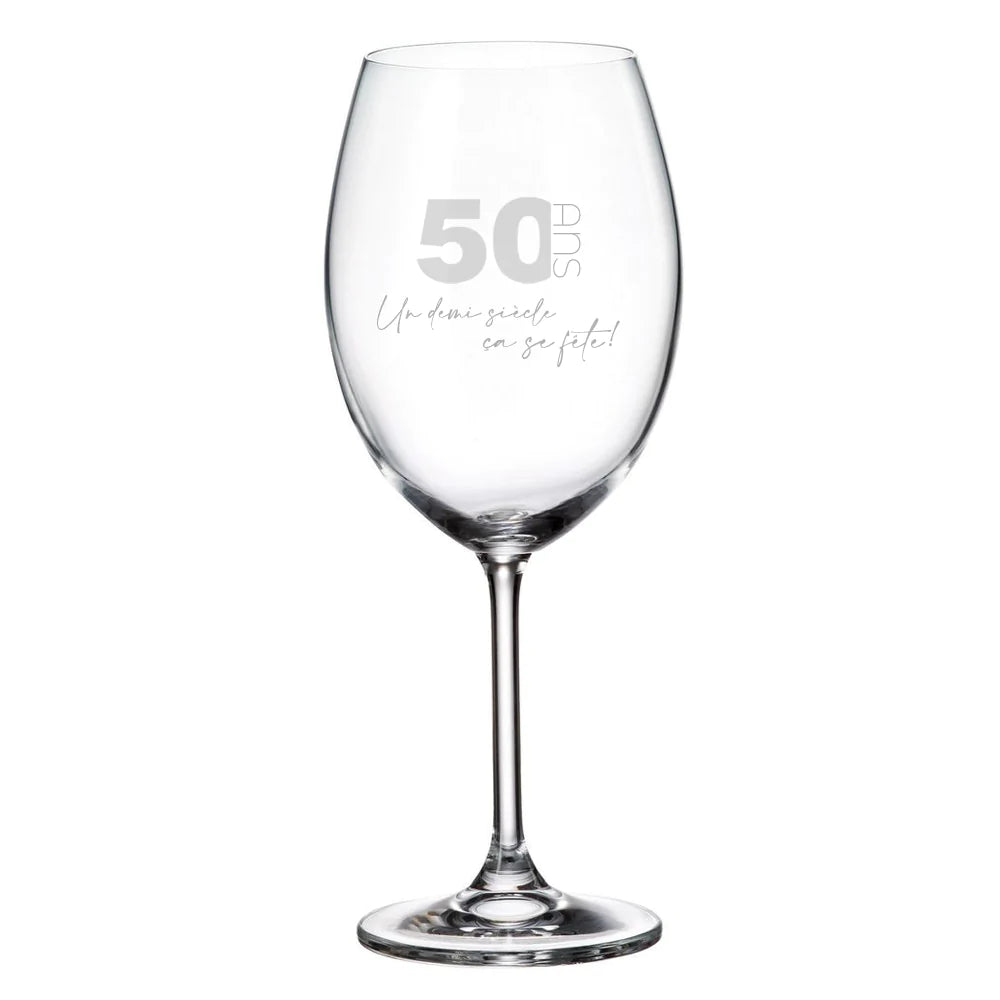 Verre à vin 50 ans