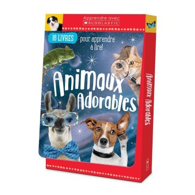 ANIMAUX ADORABLES COFFRET 16 LIVRES