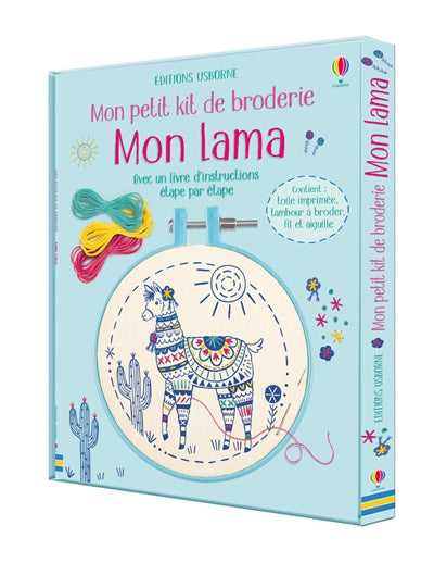 MON LAMA - MON PETIT KIT DE BRODERIE