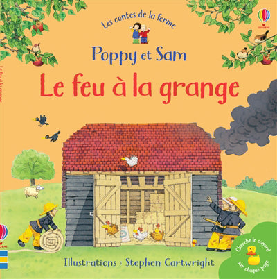 FEU A LA GRANGE - POPPY ET SAM - MINI-LIVRES