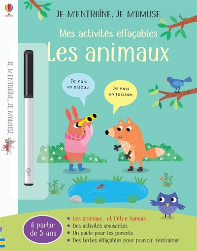 ANIMAUX : MES ACTIVITES EFFACABLES