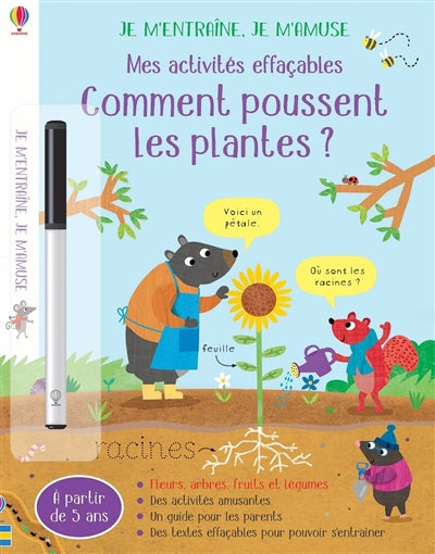 COMMENT POUSSENT LES PLANTES : MES ACTIVITES EFFACABLES