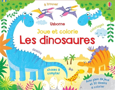 DINOSAURES - JOUE ET COLORIE