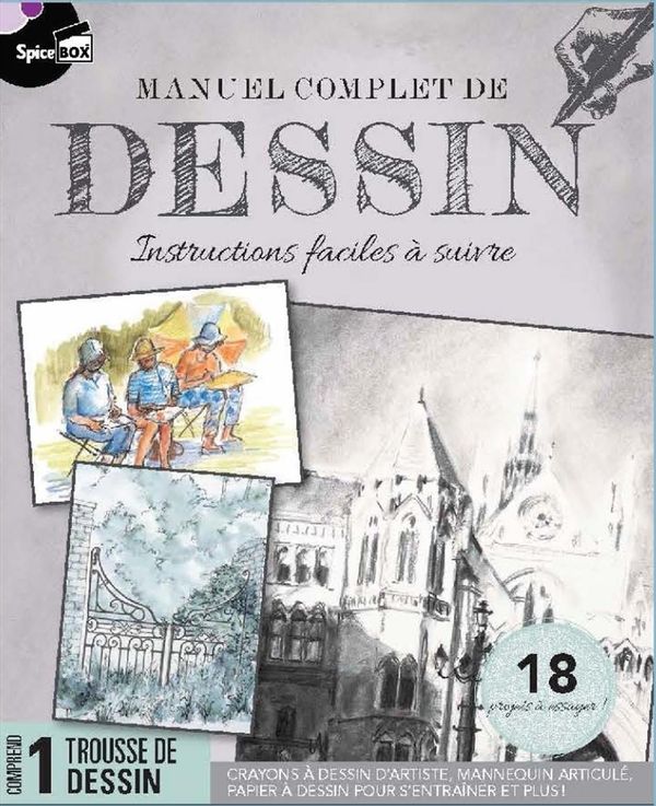 MANUEL COMPLET DE DESSIN  INSTRUCTIONS FACILES A SUIVRE