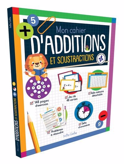 MON CAHIER D'ADDITIONS ET DE SOUSTRACTIONS