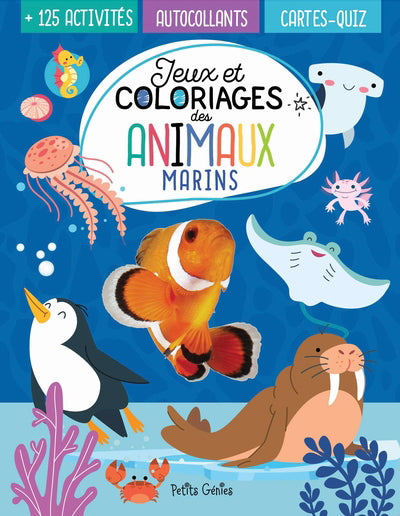 JEUX ET COLORIAGES DES ANIMAUX MARINS