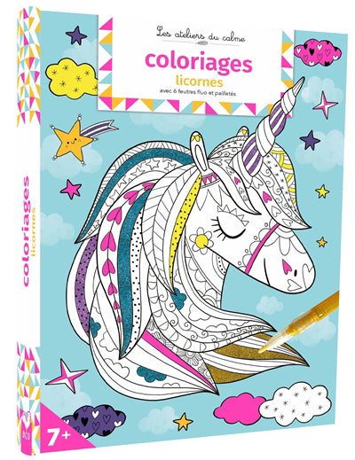 LICORNES -COLORIAGES