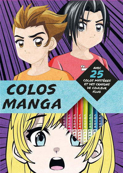 COLOS MANGA -25 COLOS MYSTERES + CRAYONS