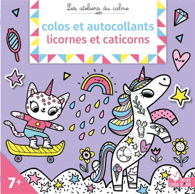 COLOS ET AUTOCOLLANTS LICORNES ET CATI..