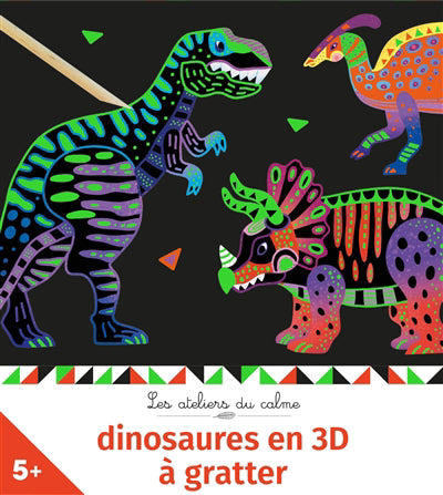 DINOSAURES EN 3D A GRATTER