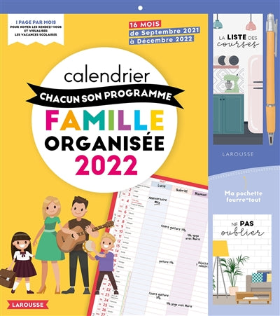 CALENDRIER CHAQUN SON PROGRAMME FAM.ORG.