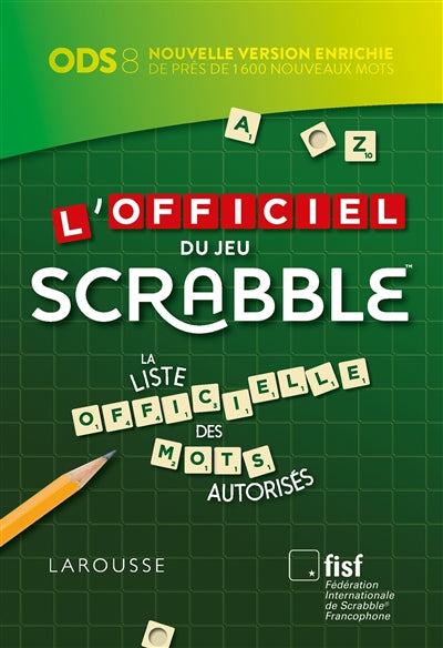 OFFICIEL DU JEU SCRABBLE -+CARNET/SCORES