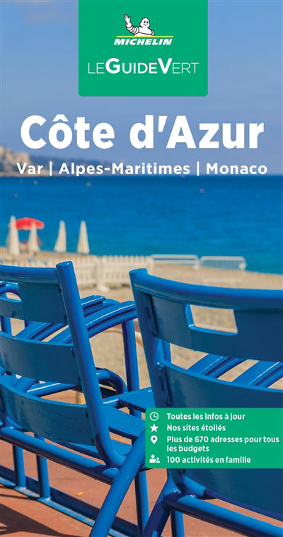 COTE D'AZUR  VAR  ALPES-MARITIMES  MONACO  GUIDE VERT N.E.