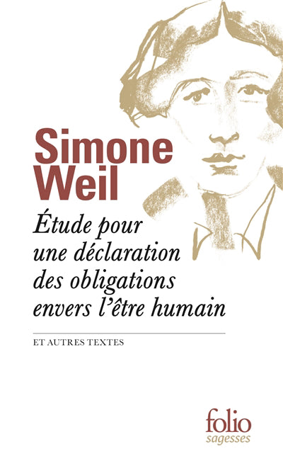 ETUDE POUR UNE DECLARATION DES OBLIGATIONS ENVERS L'ETRE HUMAIN E