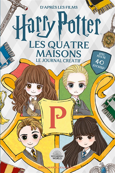 HARRY POTTER - LES 4 MAISONS, JOURNAL CREATIF