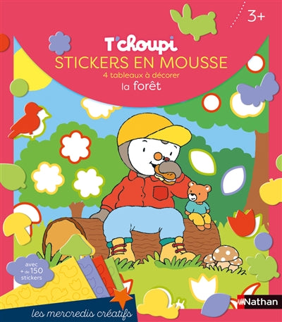 T'CHOUPI STICKERS EN MOUSSE LA FORET