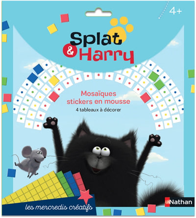 SPLAT ET HARRY: POCHETTE MOSAIQUES GOMMETTES EN MOUSSE