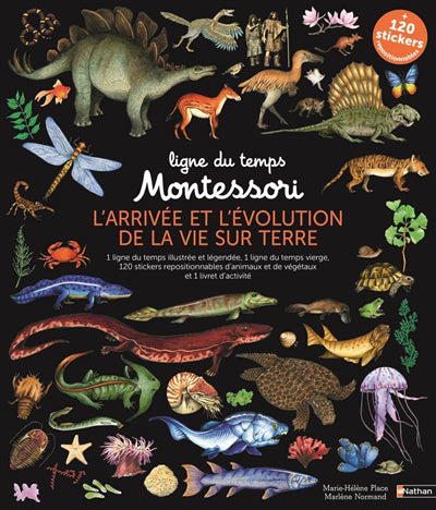 LIGNE DU TEMPS MONTESSORI - L'ARRIVEE ET L'EVOLUTION DE LA VIE SU