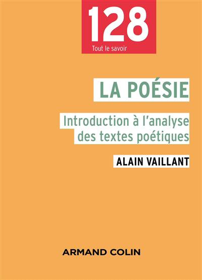 POESIE INTRODUCTION A L'ANALYSE DES TEXTES POETIQUES