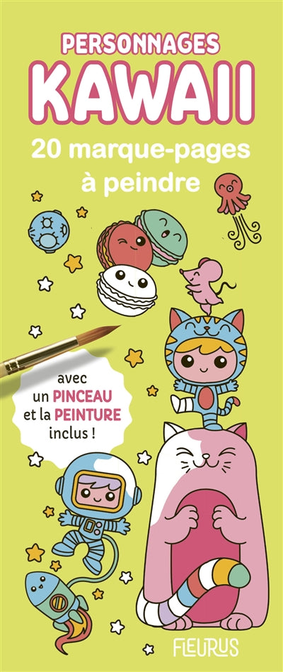 20 MARQUE-PAGES A PEINDRE  PERNNAGES KAWAII