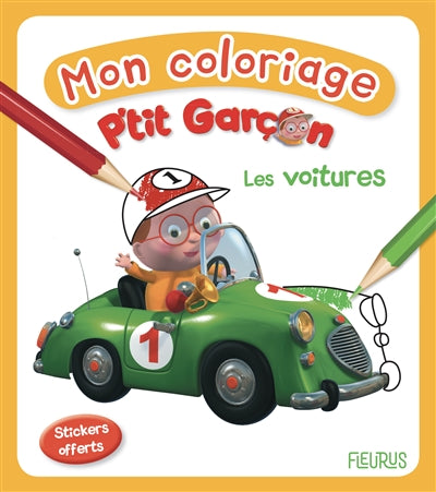 MON COLORIAGE P'TIT GARCON  LES VOITURES