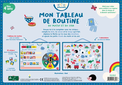 MON TABLEAU DE ROUTINE DU MATIN ET DU SOIR