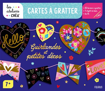 CARTES A GRATTER  GUIRLANDES ET PETITES DECOS