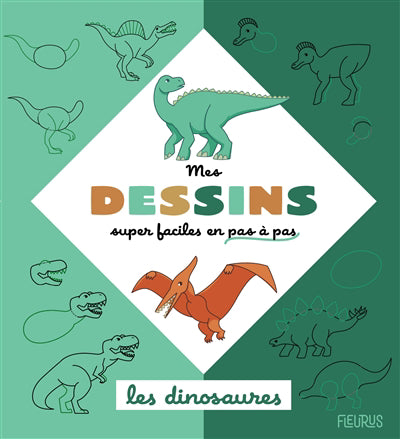 MES DESSINS SUPER FACILES EN PAS A PAS  LES DINOSAURES