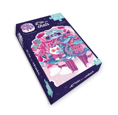 PUZZLE  L'ILE AUX CHATS (100 PIECES)