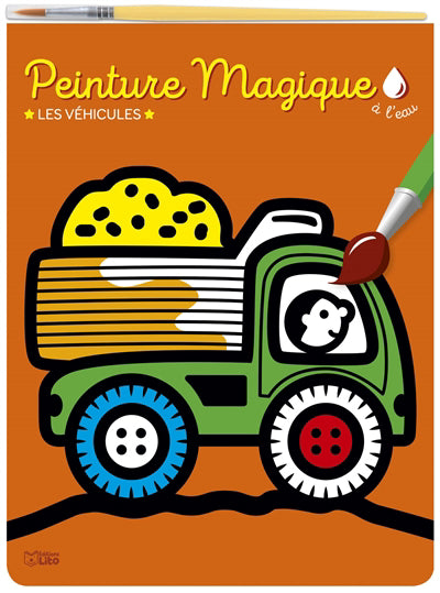 PEINTURE MAGIQUE A L'EAU  LES VEHICULES