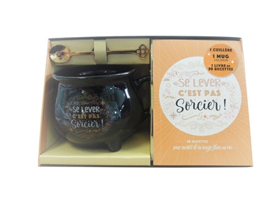 CHAUDRON MAGIQUE POUR PETIT DEJ' DE SORCIER (COFFRET MUG CHAUDRON