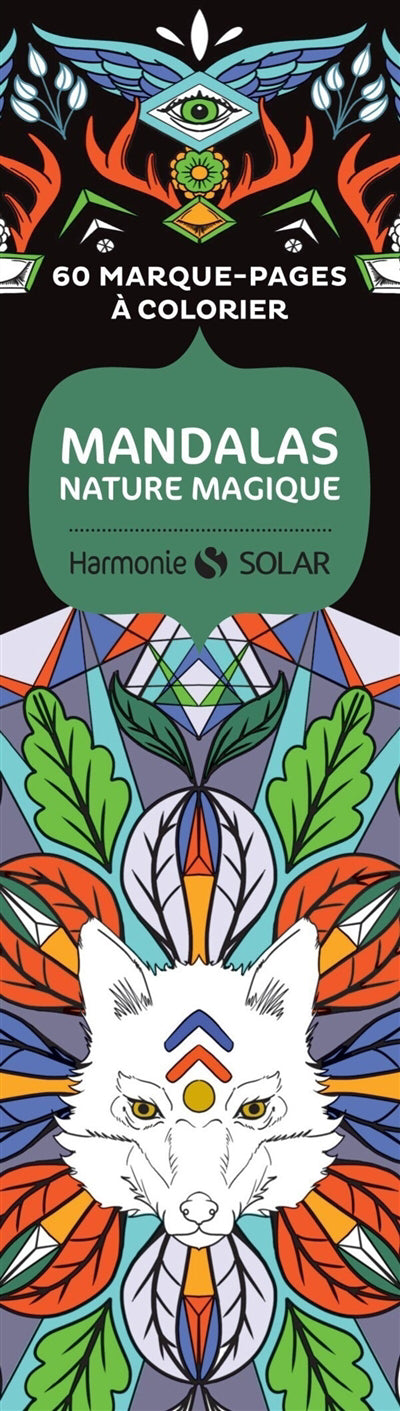 MARQUE PAGE MANDALAS NATURE MAGIQUE (PACK DE 60 A COLORIER)