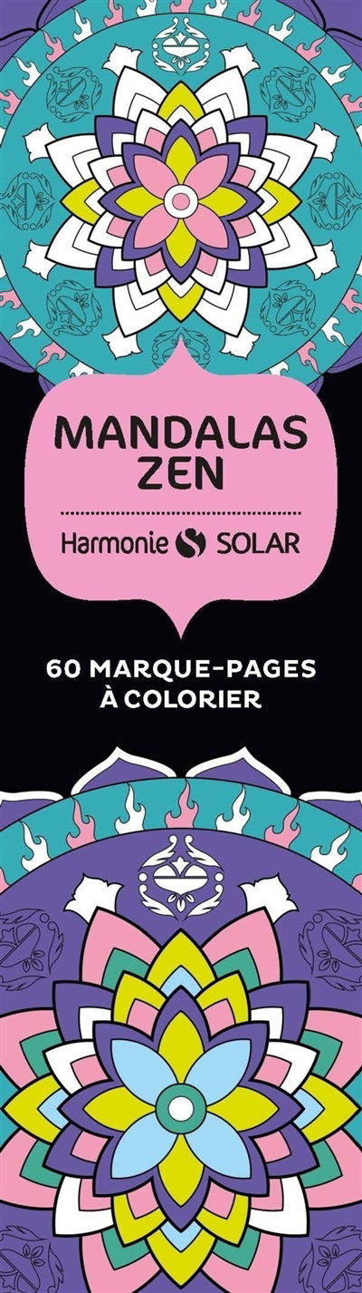 MARQUE-PAGES MANDALAS ZEN (PACK DE 60 A COLORIER)