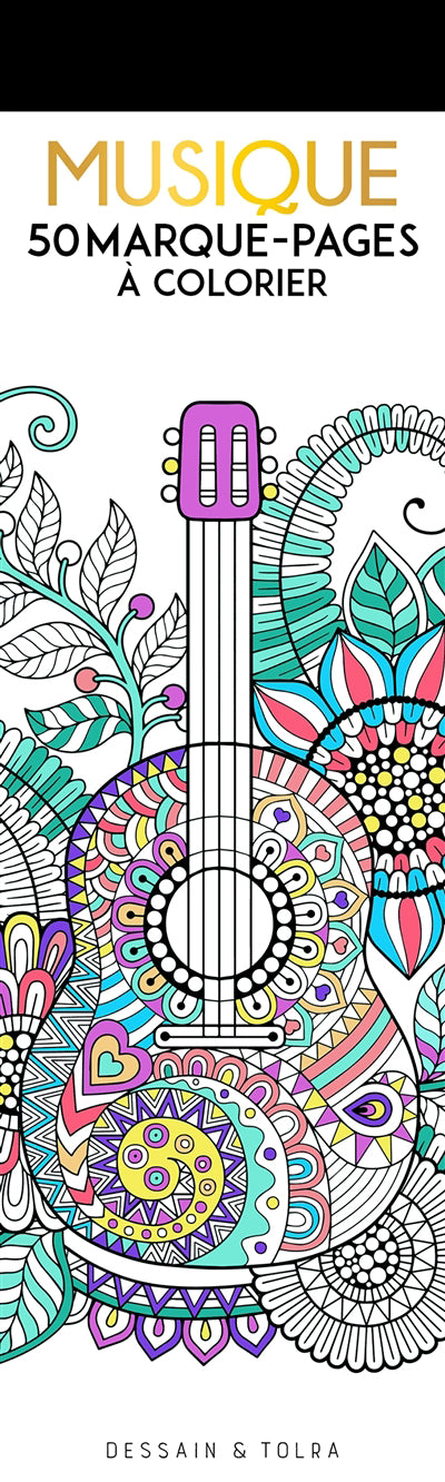 MUSIQUE -50 MARQUE-PAGES A COLORIER
