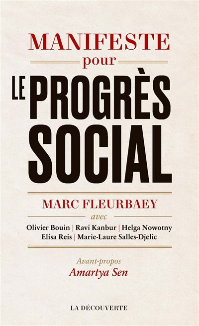 MANIFESTE POUR LE PROGRES SOCIAL