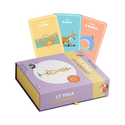 YOGA EN S'AMUSANT (COFFRET 50 CARTES + 1 BROCHURE)