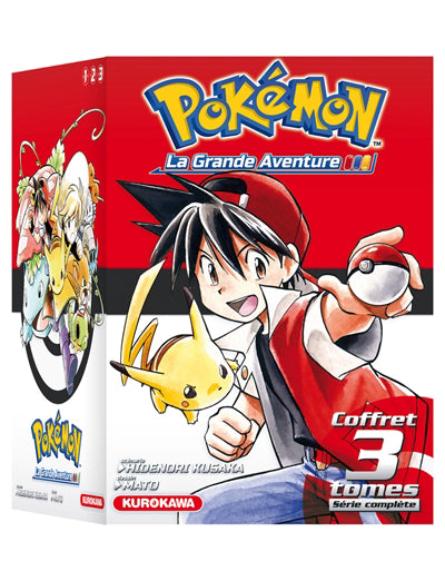 COFFRET POKEMON LA GRANDE AVENTURE (TOMES 1-2-3 +GUIDE POKEMON)