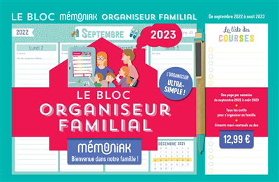 BLOC ORGANISEUR FAMILIAL MEMONIAK 2022-2023