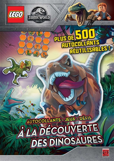 LEGO JURASSIC WORLD -AUTOCOLLANTS-JEUX..