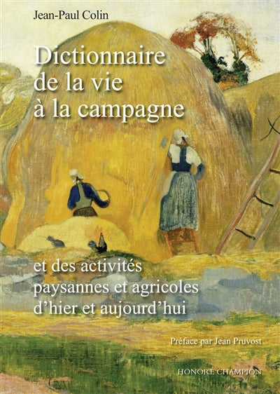 DICTIONNAIRE DE LA VIE A LA CAMPAGNE