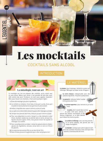 MOCKTAILS : COCKTAILS SANS ALCOOL