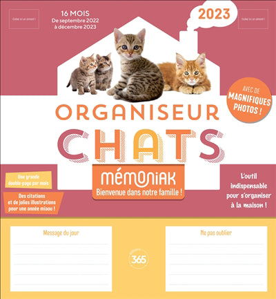 ORGANISEUR FAMILIAL MEMONIAK  SPECIAL CHATS 2023