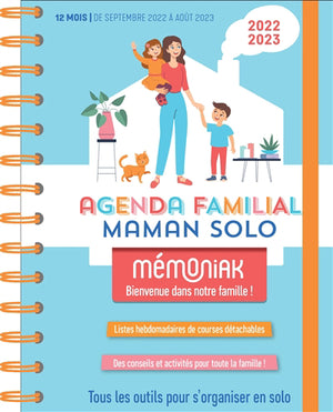 AGENDA FAMILIAL MAMAN SOLO MEMONIAK 2022-2023